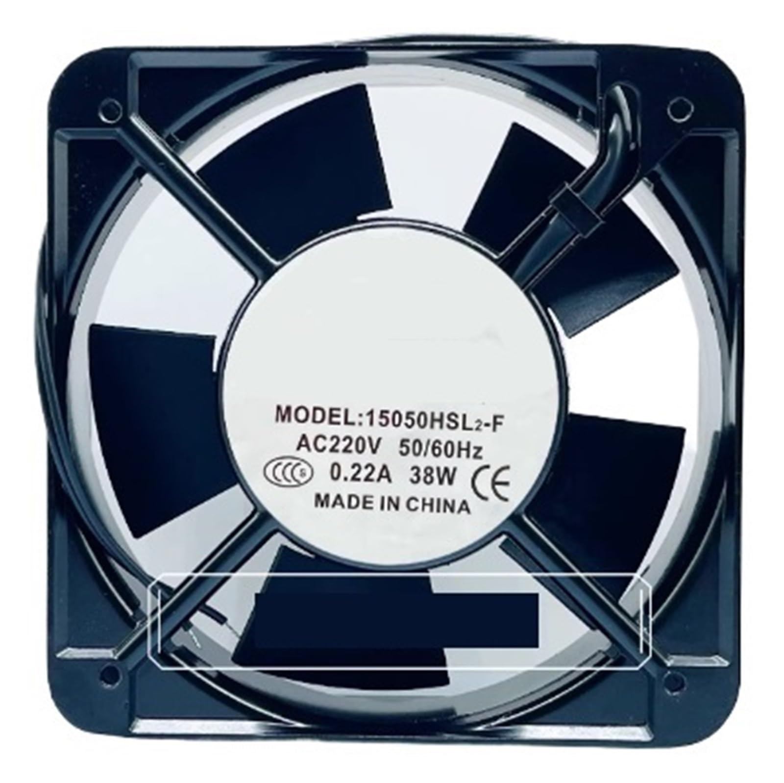 ZBWZXBDJ Fan 15050HSL2-F AC220V 38W 15050 15cm 2 wire cooling fan