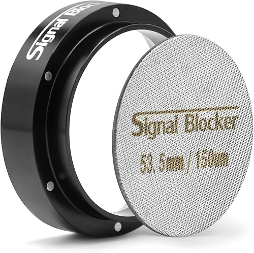 Embudo dosificador de espresso de 2.126 in y pantalla de disco de 2.106 in para Breville: anillo dosificador de café magnético de metal de aluminio