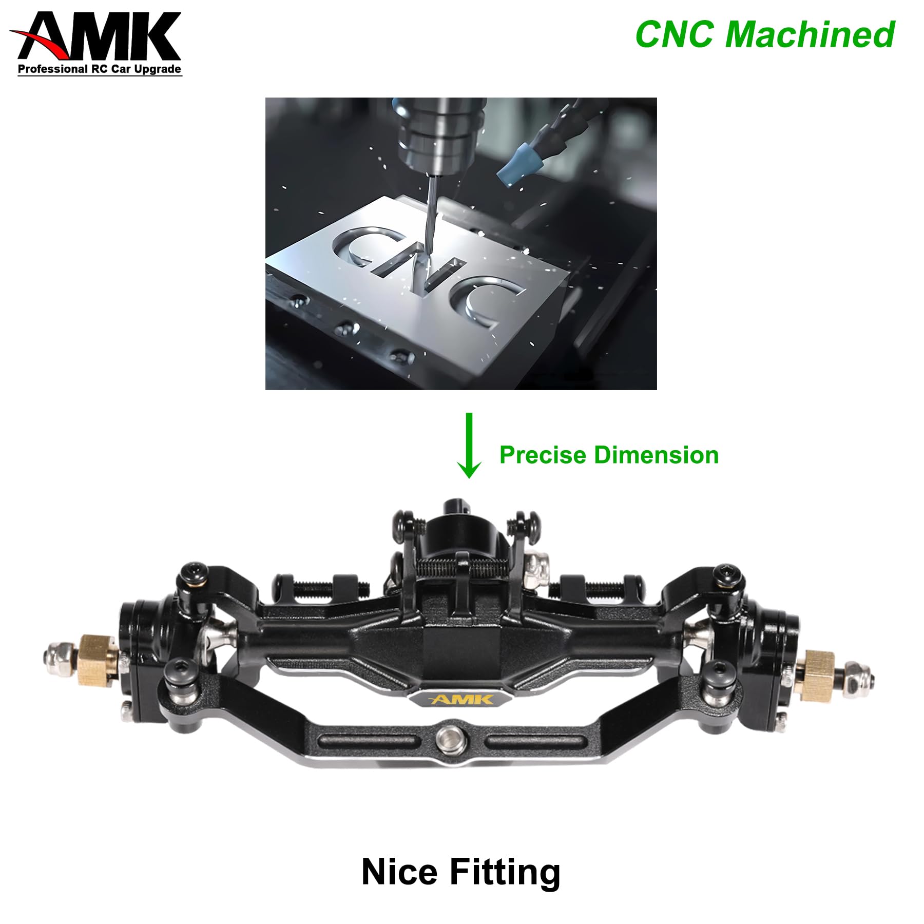 ZXYRC Brass Portal Axle Housing Weight Set For YK4102/4103/4082 RC Crawler Cars - Heavy Duty Upgrade Parts - View #12