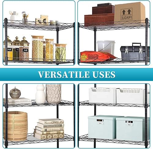 Miniatura 7 de Estantería de almacenamiento de 5 niveles, estante NSF ajustable en altura, estantes de alambre organizador de acero para lugares pequeños, cocina,