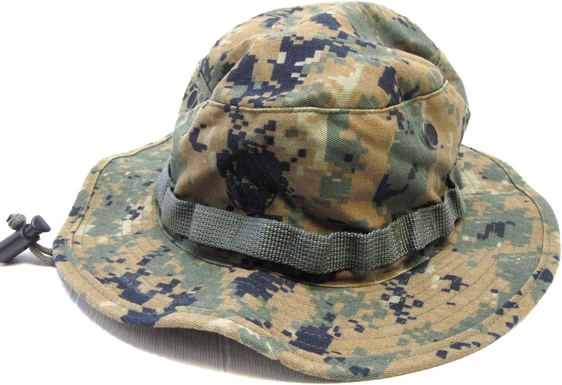 Government Jungle Woodland Digital USMC Embroidered Insignia Boonie Hat