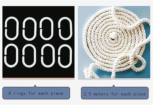 Miniatura 5 de Cortinas de litera para dormitorio, toldo de cama, cortinas de privacidad, 2 paneles + 1 parte superior