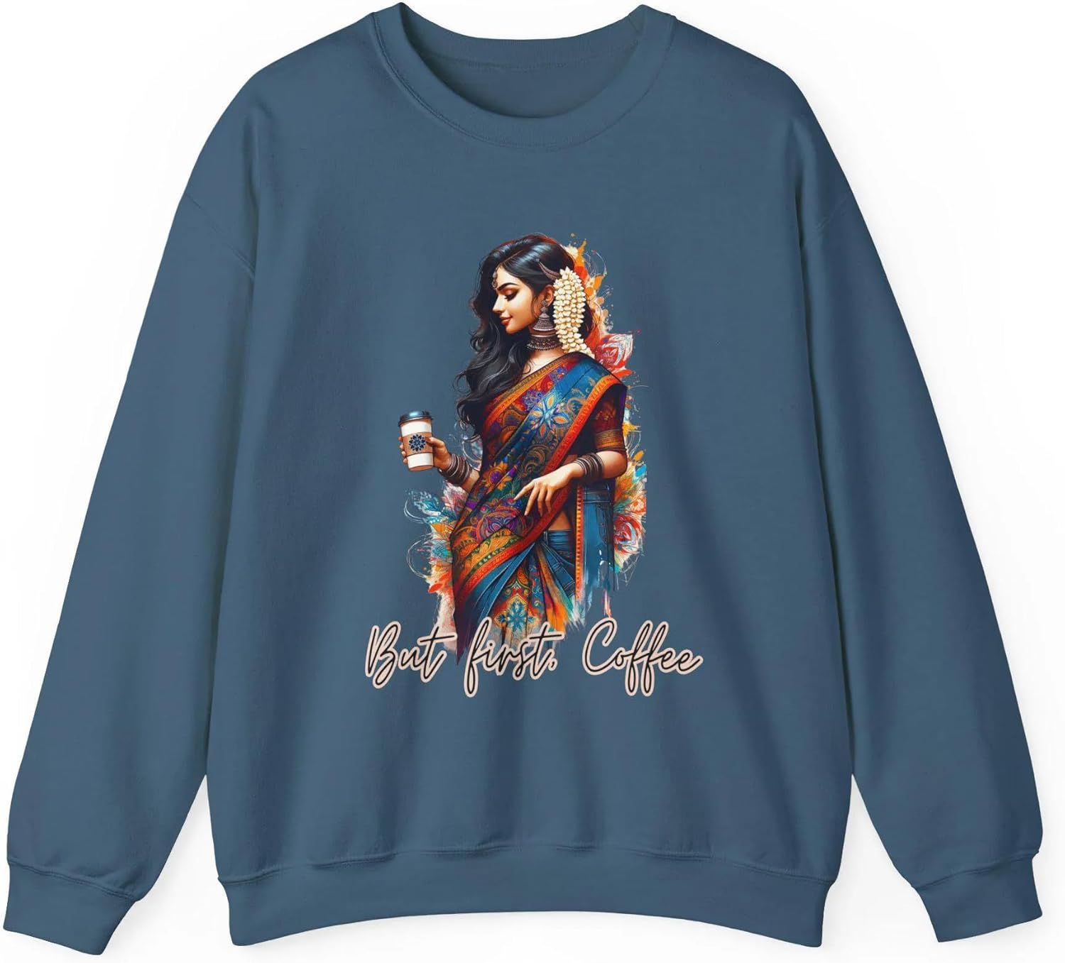 Bollywood Trendy Collection Sweatshirts-Custom, Novelty, Nazar, Evil Eye, Good Vibes, Coffee Lovers Clothes