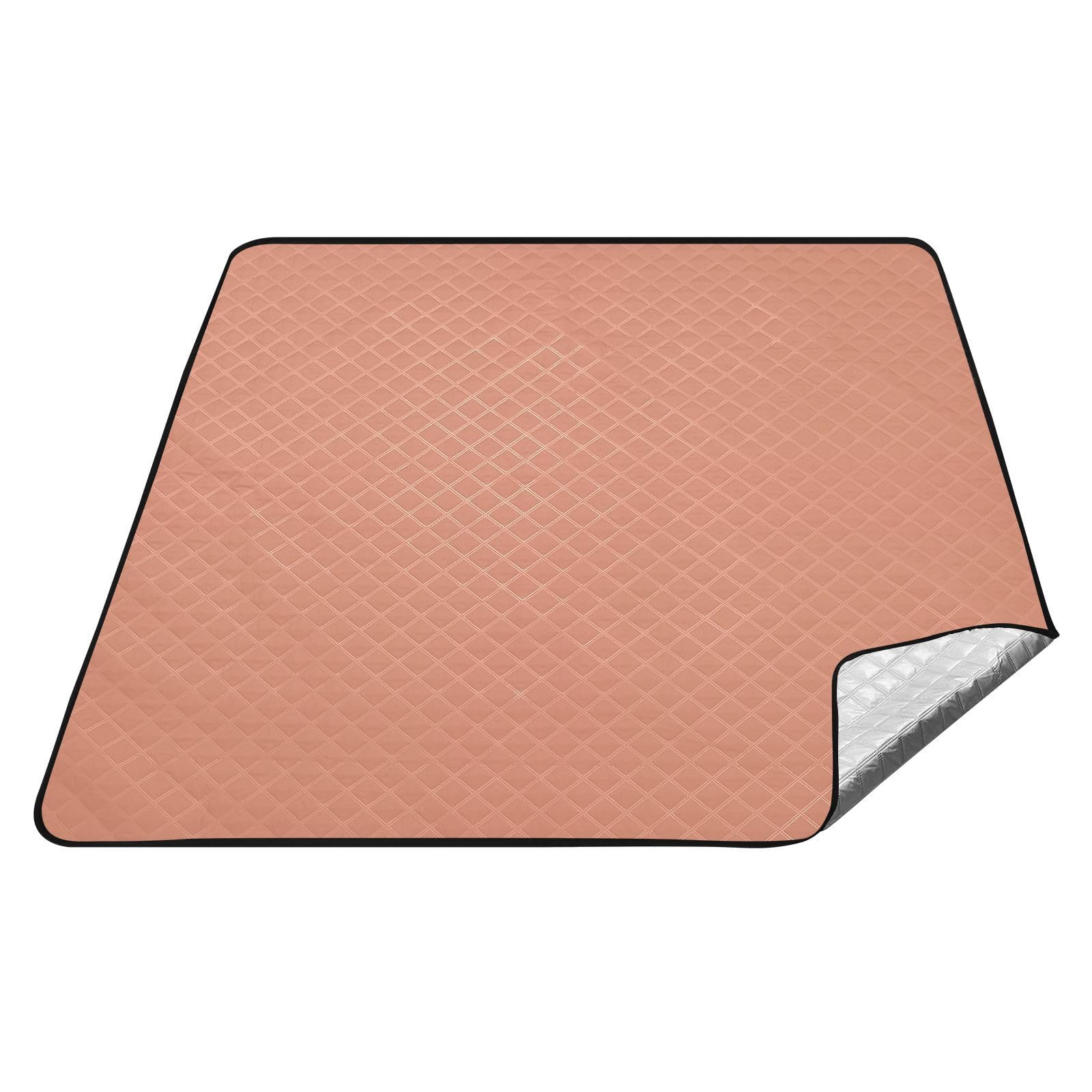 Couverture de pique-nique camping et tapis de sol plein air saumon