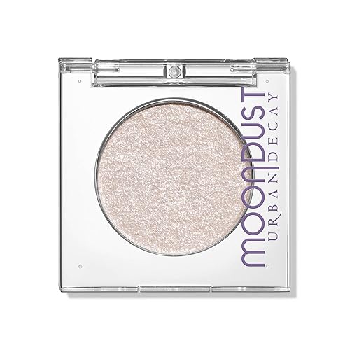 Urban Decay 24/7 Moondust Glitter Eyeshadow Single - Sparkly Eye Glitter Makeup, Long-lasting Wear, Highly Reflective Shimmer Finish, Luminous Wet Look Effect, Buildable Eye Shadow Topper - 0.06 Oz - Cosmic (sheer white sparkle)