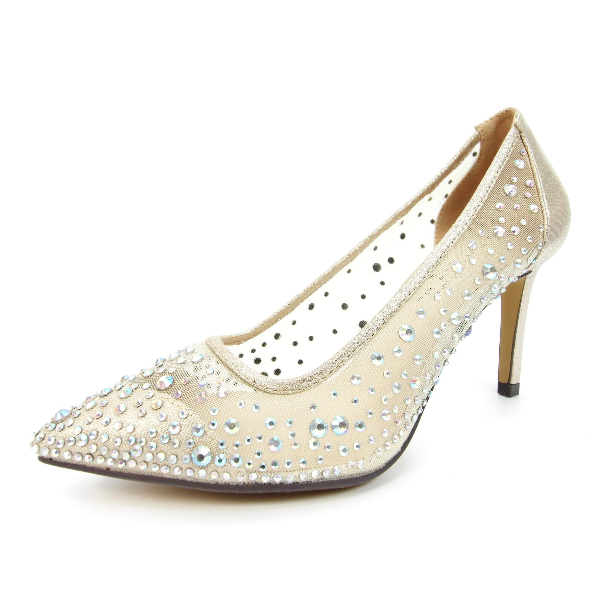 LunarWomens/Ladies Argo Mesh Court Shoes (8) (Gold)