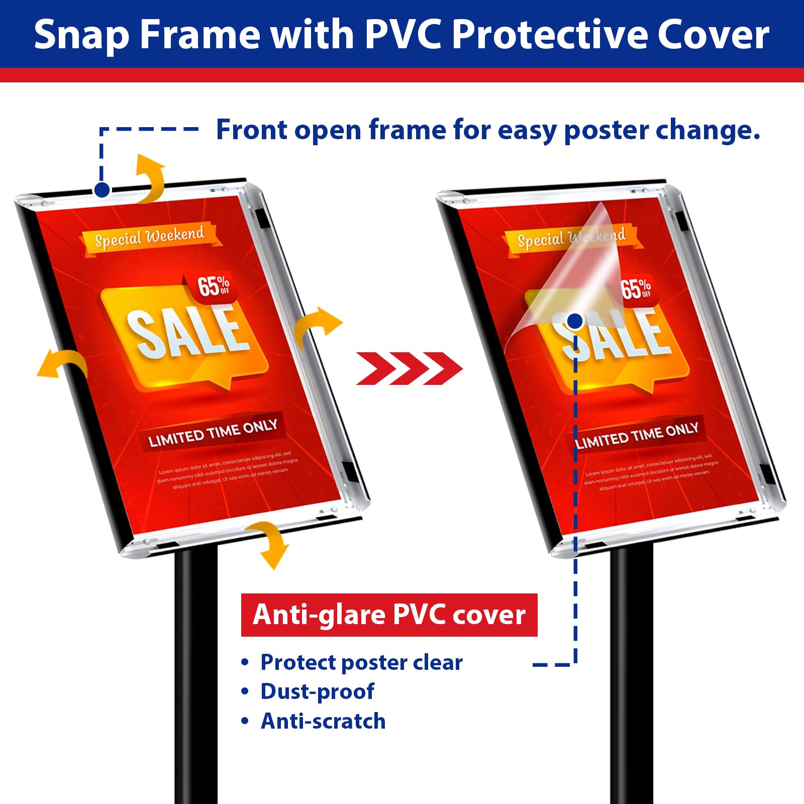 Amazon.com : VAIIGO Pedestal Sign holder Stand 8.5x11inch
