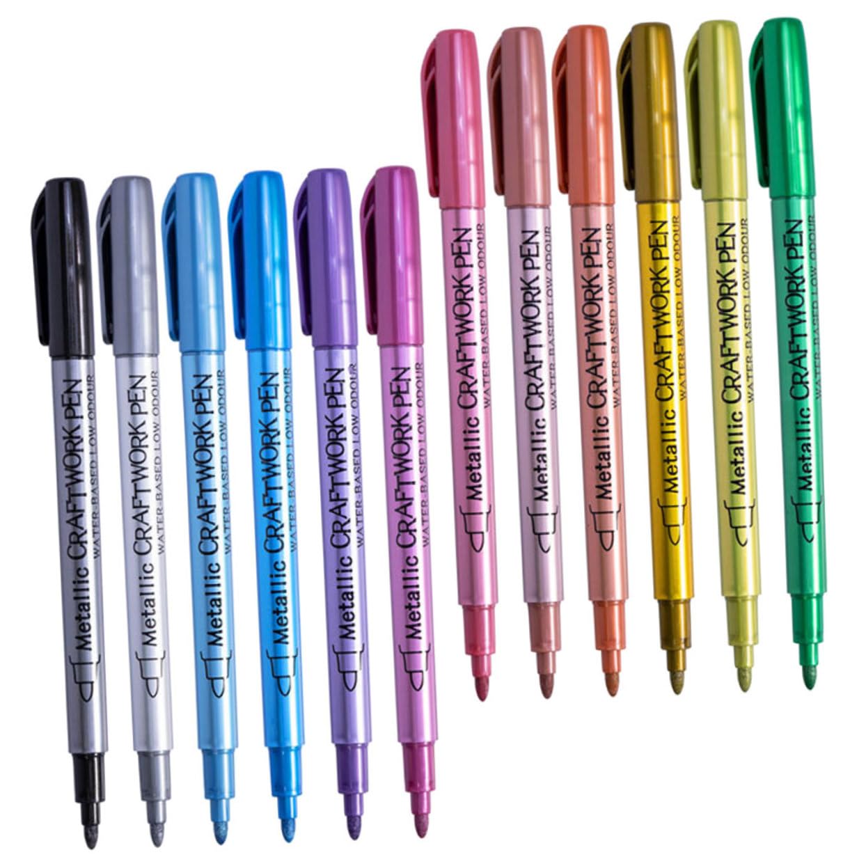 SHINEOFI 3 Sätze Feuerfarben-metallstift Metallischer Markierungsstift Farbe Für Metalloberflächen Reifenlackstift Ölfarbenmarker Metallic-farbstifte Reifenlackmarker Nylon 12 Stück * 3