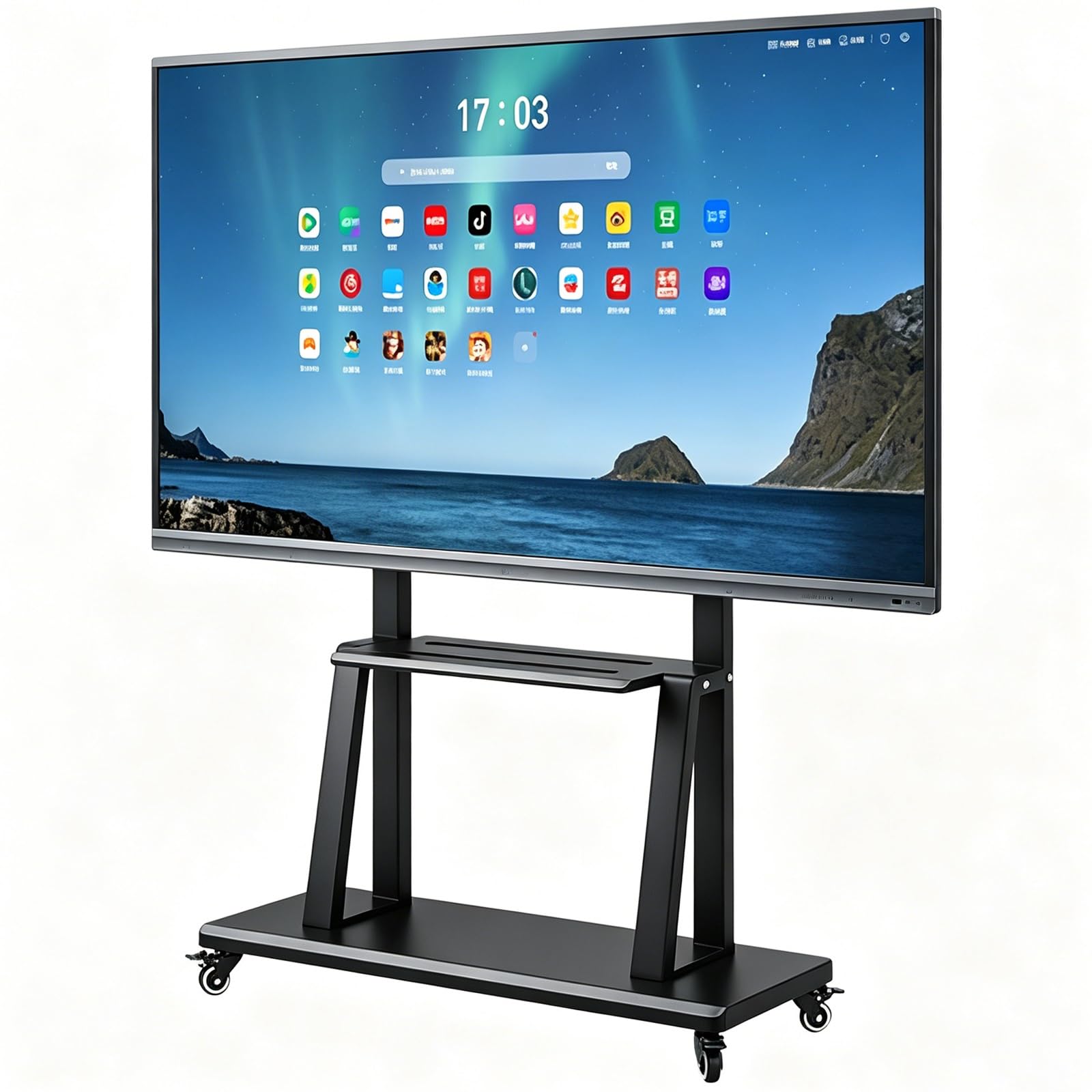 Pannello touch interattivo per didattica in aula vetro temperato antiriflesso resistente ai graffi agli urti e alle impronte digitali per Ufficio Classe Casa(1431 * 805mm/56.33 * 31.69in)