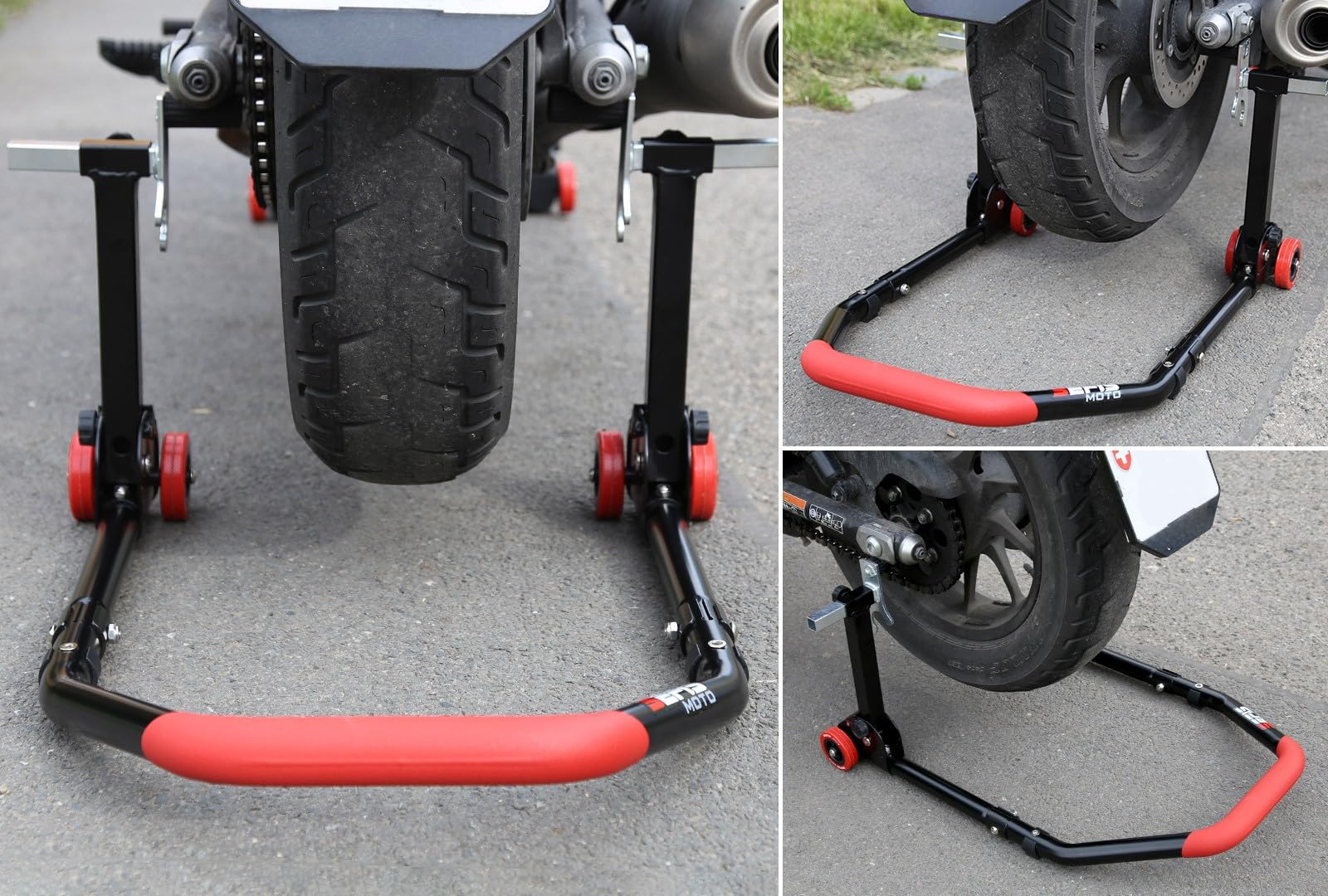 SEFIS D18 - Cavalletto posteriore per moto, 2 in 1 per Honda CMX 500/1100 Rebel)
