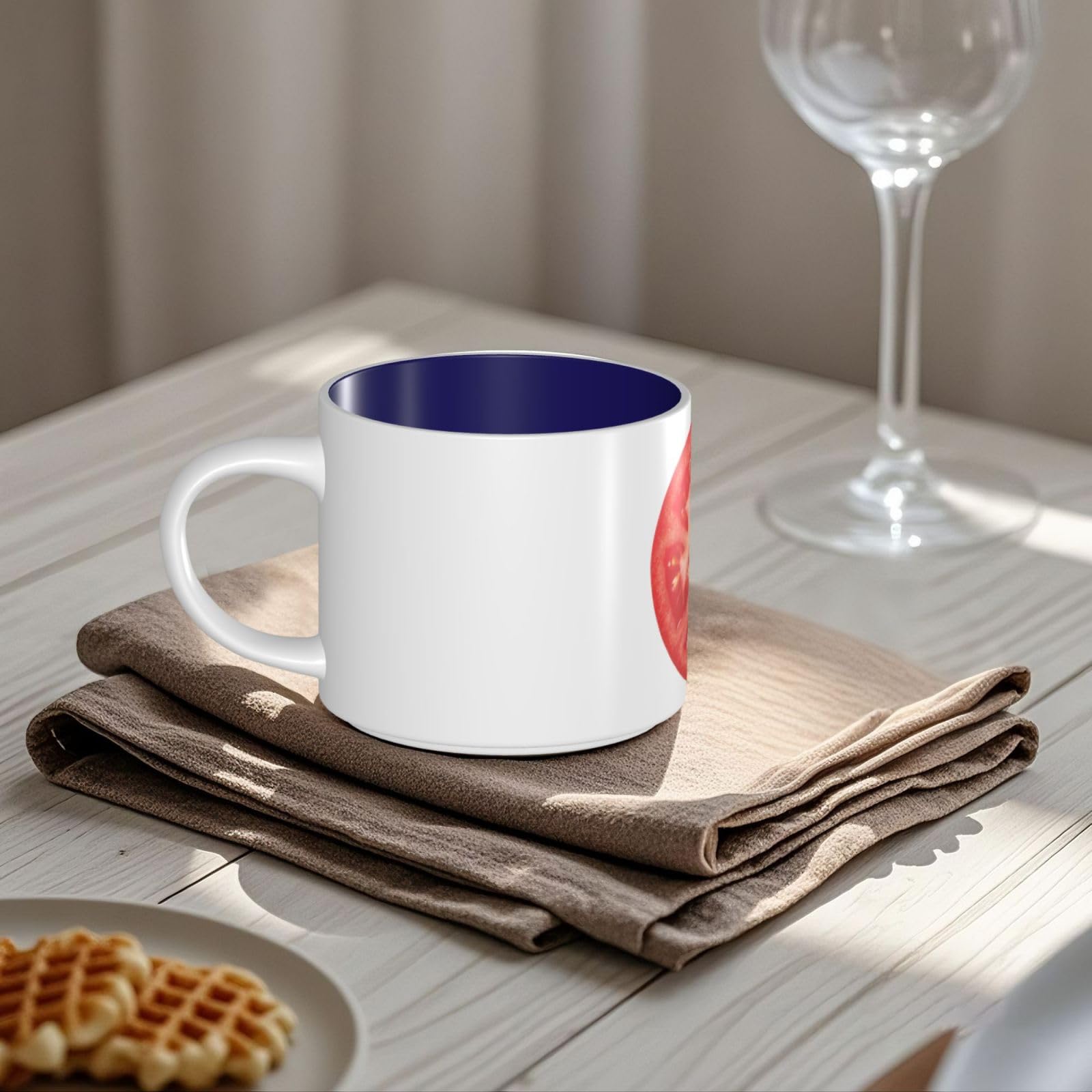 Kawałek pomidora drukowane kubki ceramiczne o dużej pojemności kubek do kawy