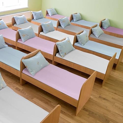 Miniatura 4 de Mixweer Paquete de 16 sábanas para cuna, tamaño estándar de 23 x 51 pulgadas, suaves, transpirables, de algodón puro, para guardería, para