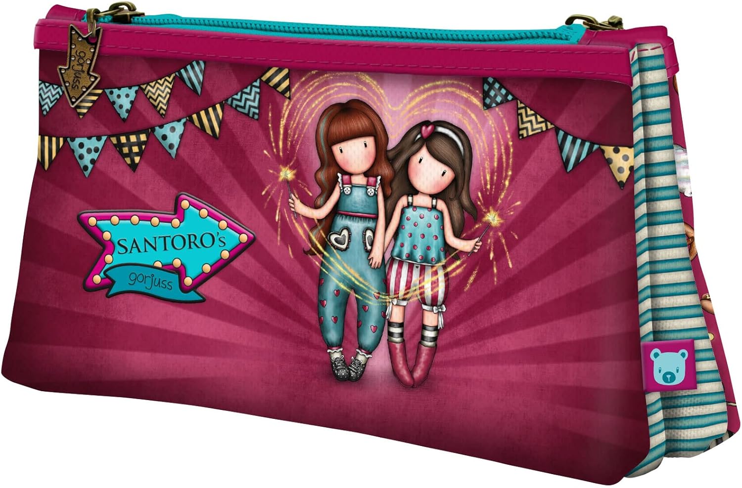 SANTORO Gorjuss - Double Pencil Case - Fireworks