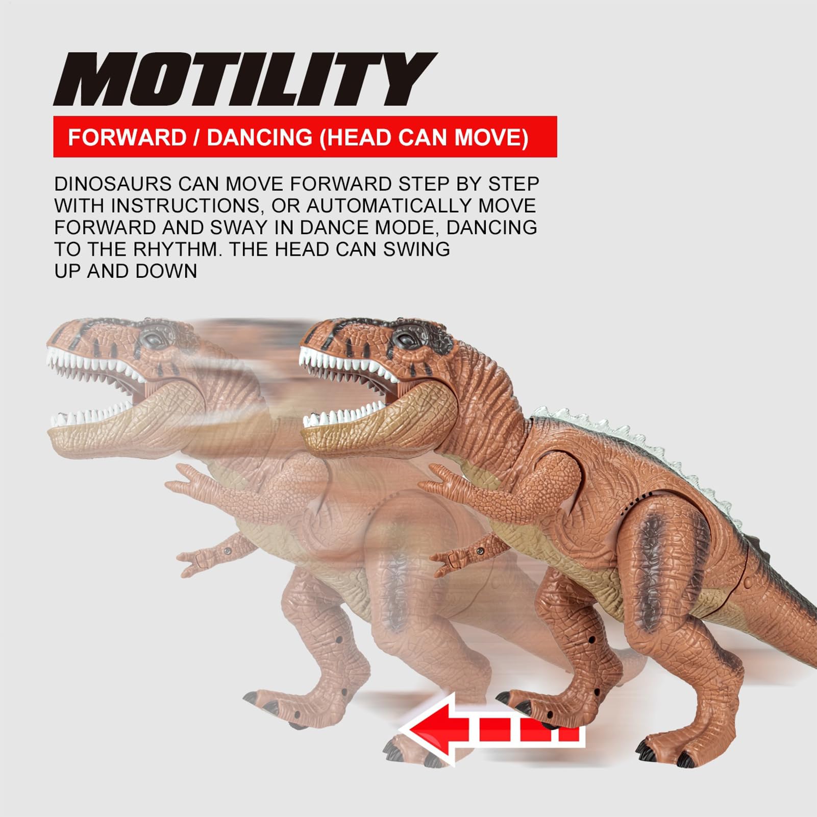 Giocattoli Dinosauro RC Educativo Elettronico Camminante