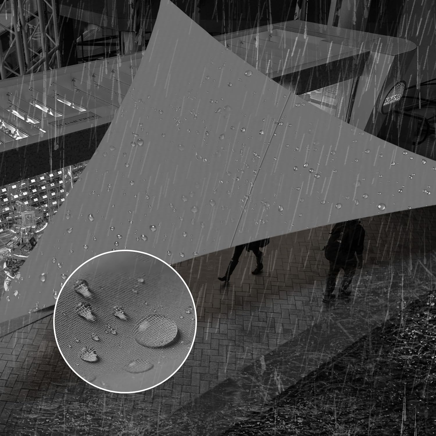 SUNNY GUARD Waterproof Sun Shade Sail 10' x 10' x 14' Charcoal Triangle UV Block Sunshade for Backyard Yard Deck Patio Garden Outdoor Activities and Facility 1 0' x 1 0' x 1 4' waterproof Charcoal