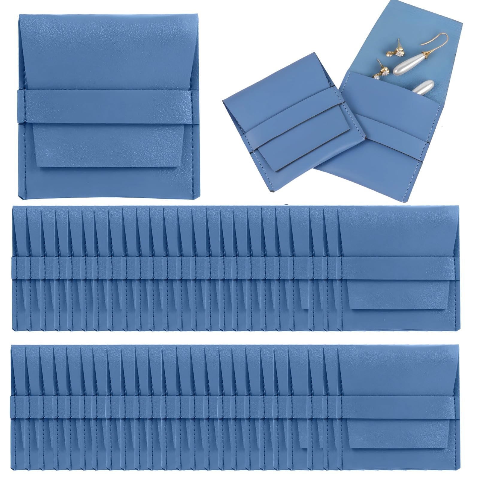 Bolsas de joyería elegantes de piel sintética que protegen tus anillos contra rayones y polvo