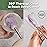 haakaa Silicone Cleaning Brush Kit - Baby Bottle Brush Cleaner for Breast Pump,Nipple,Breast Milk Storage Bag,Reusable Straw,Sippy Cup - Food Grade Silicone Bristles, Portable - 3 Pcs - Lavender