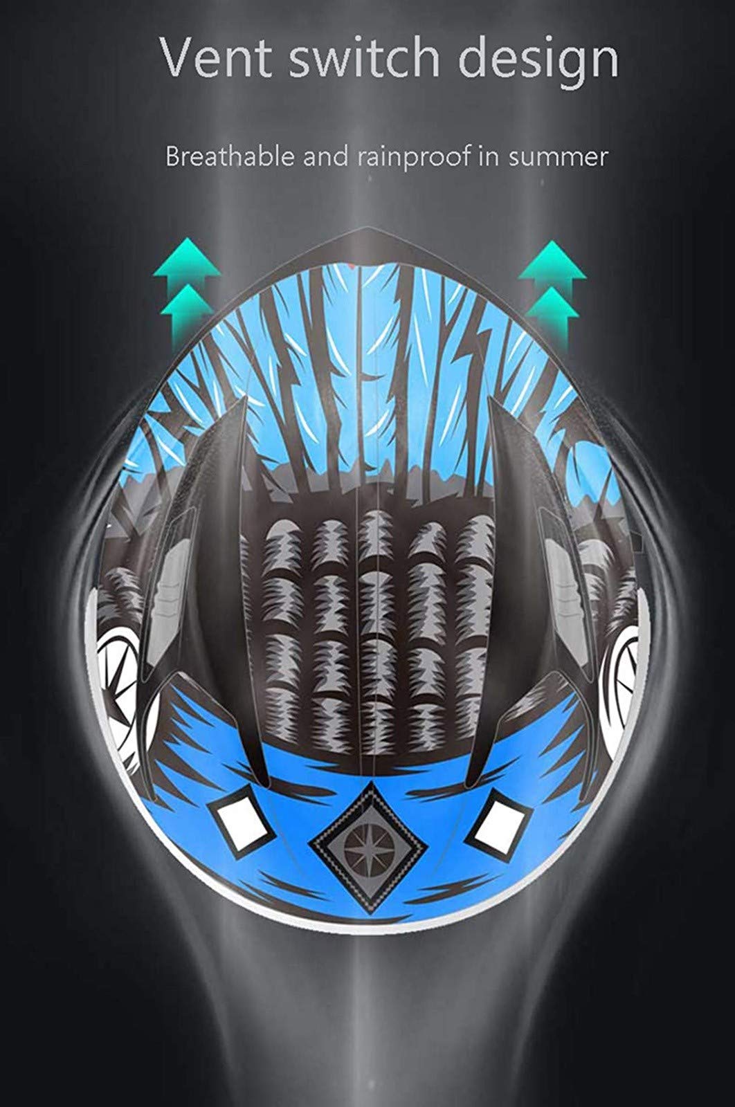 Motorrad Integralhelm Mit Doppelvisier - Vollvisierhelm Für Damen & Herren 54-61cm