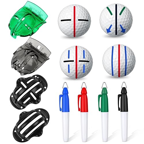Joyberg 8 Pack Golf Ball Marker Liner Drawing Marker, 4