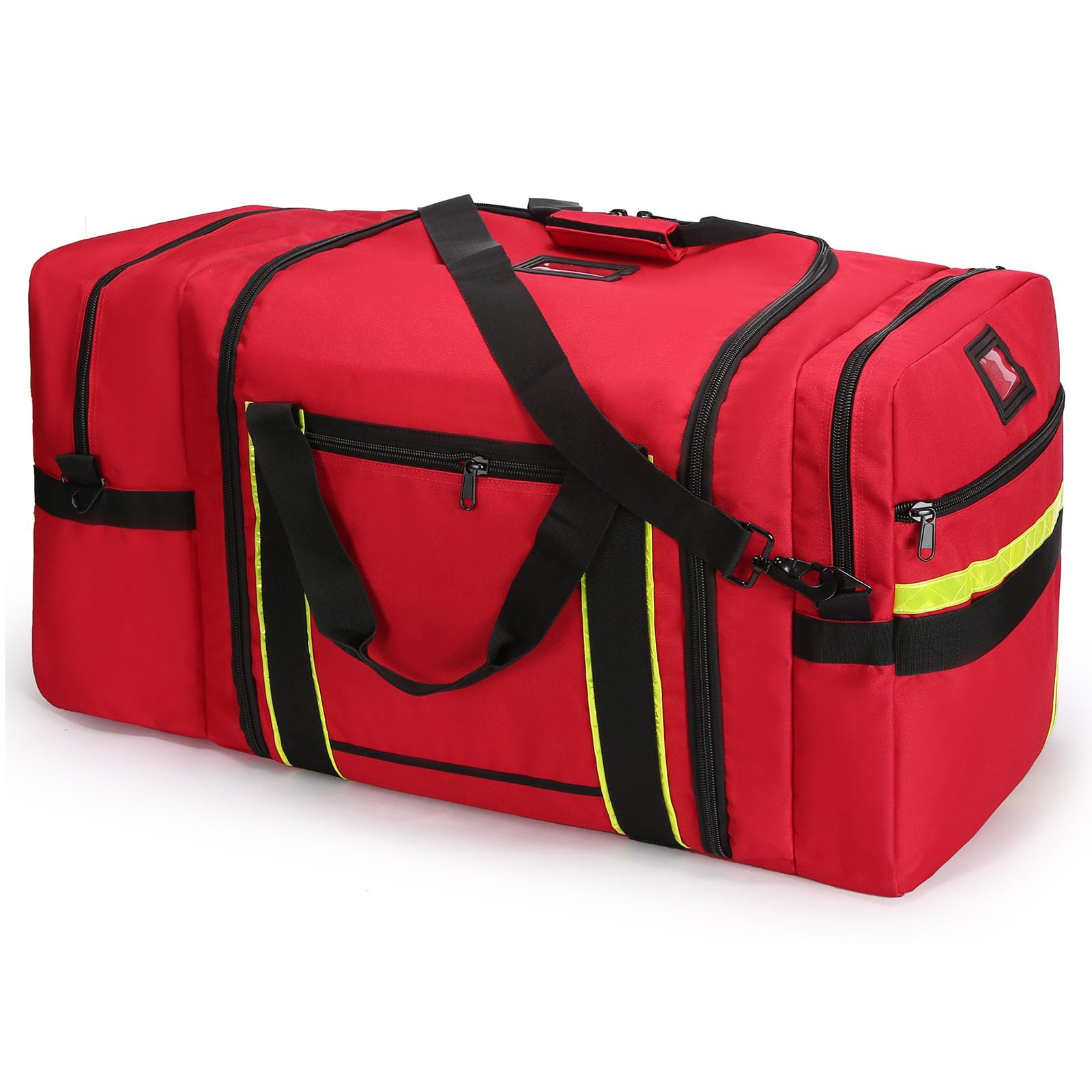 Bolsa profesional de primeros auxilios, bolsa de primeros auxilios para bomberos, bolsa médica grande con reflectante, para paramédicos, bomberos, EMT y eventos de emergencia