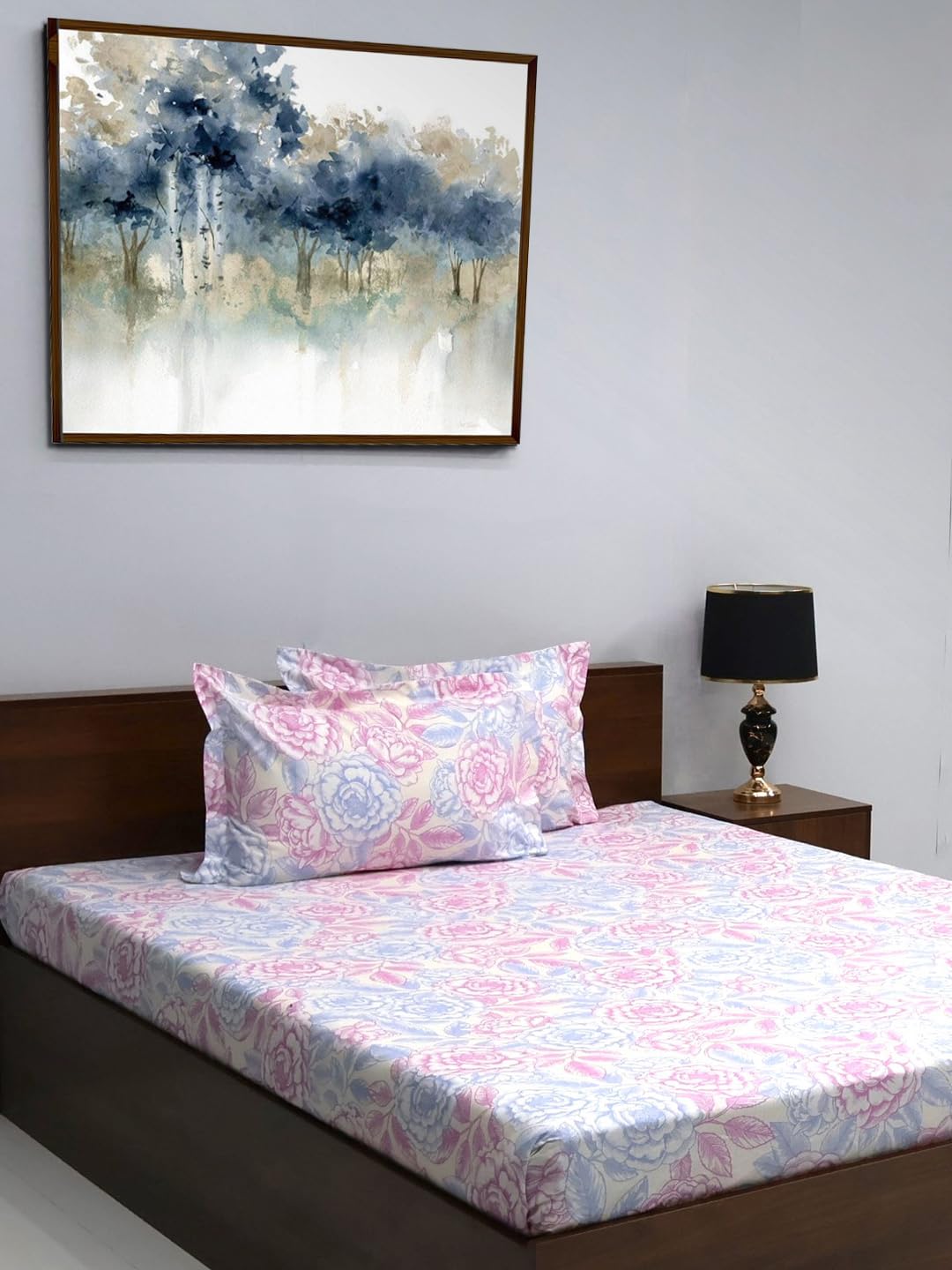 Bombay Dyeing King Sheet Set - 100% Cotton -11