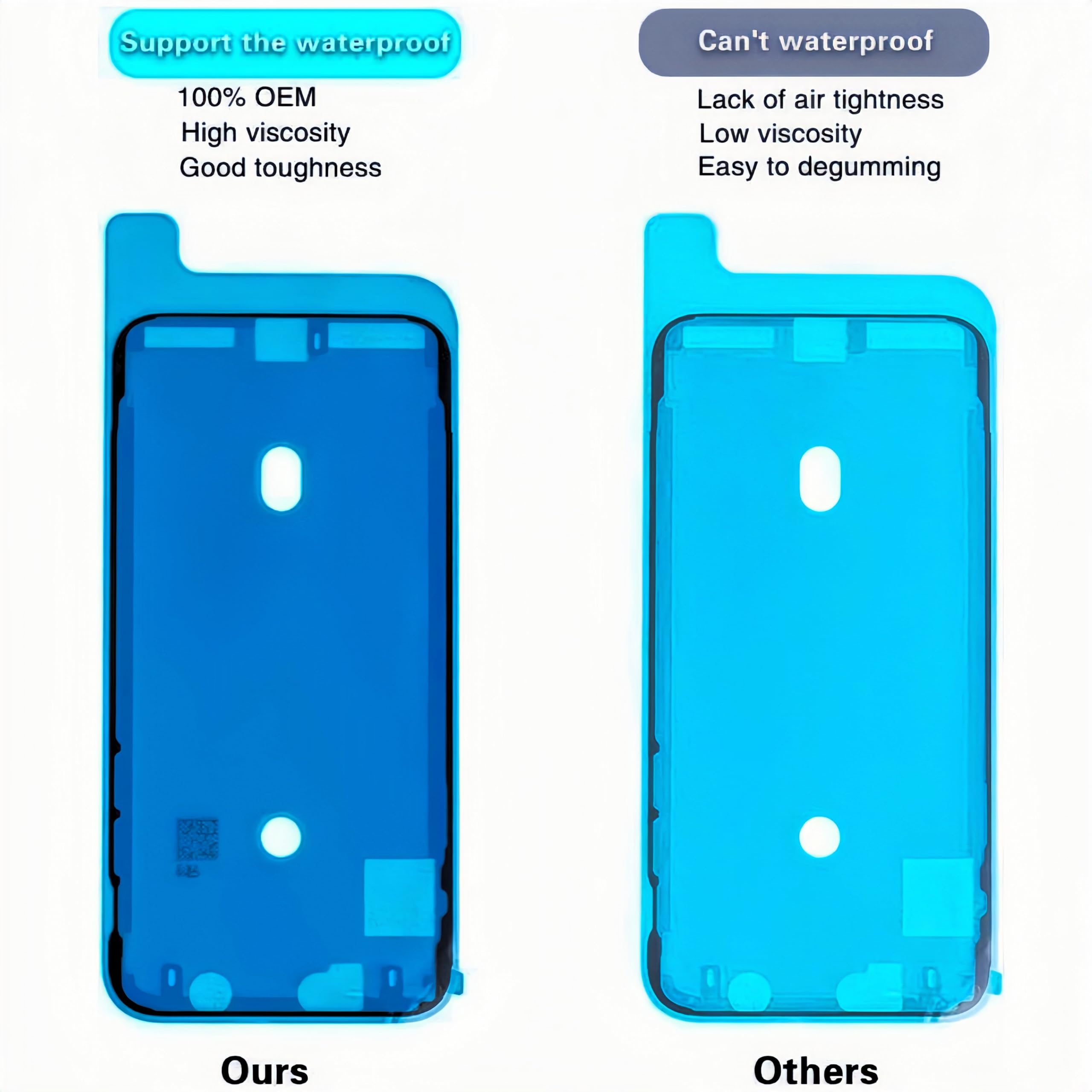 Pantalla Cristal Marco Lateral Con Pegamento Para IPhone 15 Negro