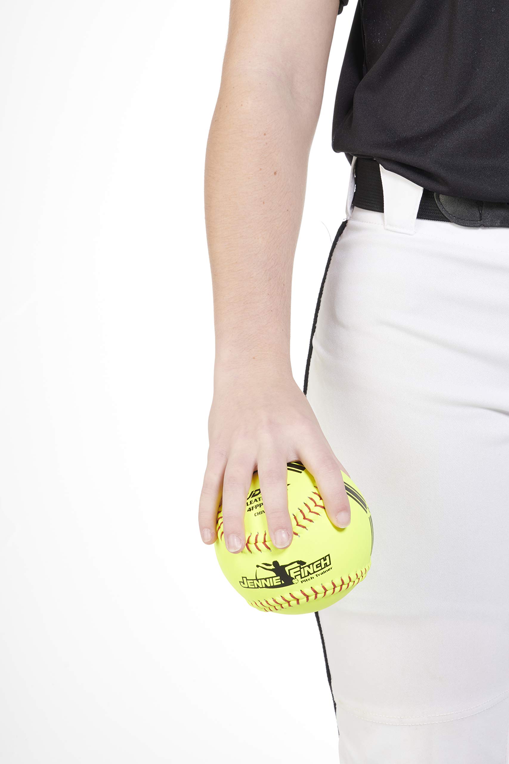 Dudley's Jennie Finch Pitching Training Set - 2 Balls with Spin Indicators, Instructional Cards for Fastball and Change-up, Ages 10 and Under, Softball