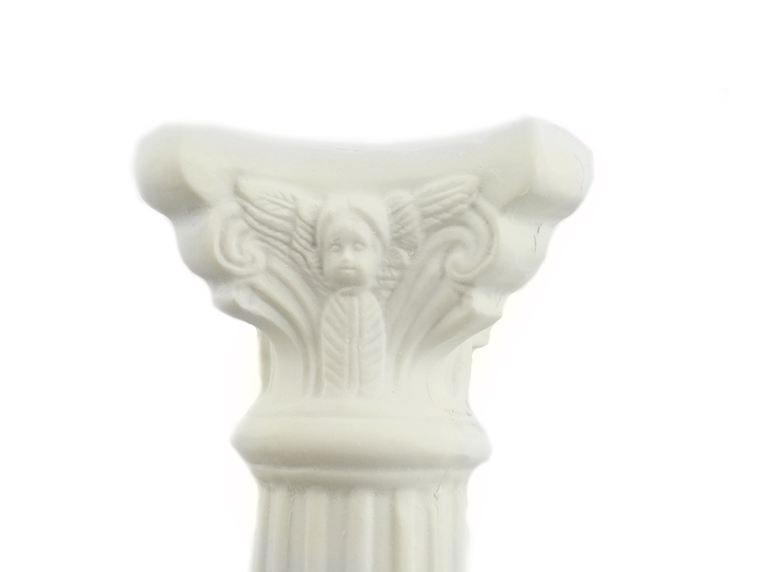 Amazon.com: nst 6.25 inches Tall Poly Resin Pillar White Small