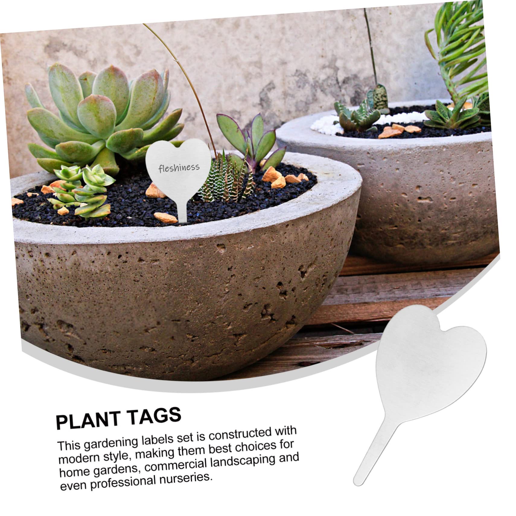 TOYANDONA 2 Ensembles Étiquettes Métalliques Pour Plantes Tableau Noir Identification Des Étiquettes De Plantes Marqueurs De Jardinage Réutilisables Étiquettes D'Arbres 50 pièces * 2