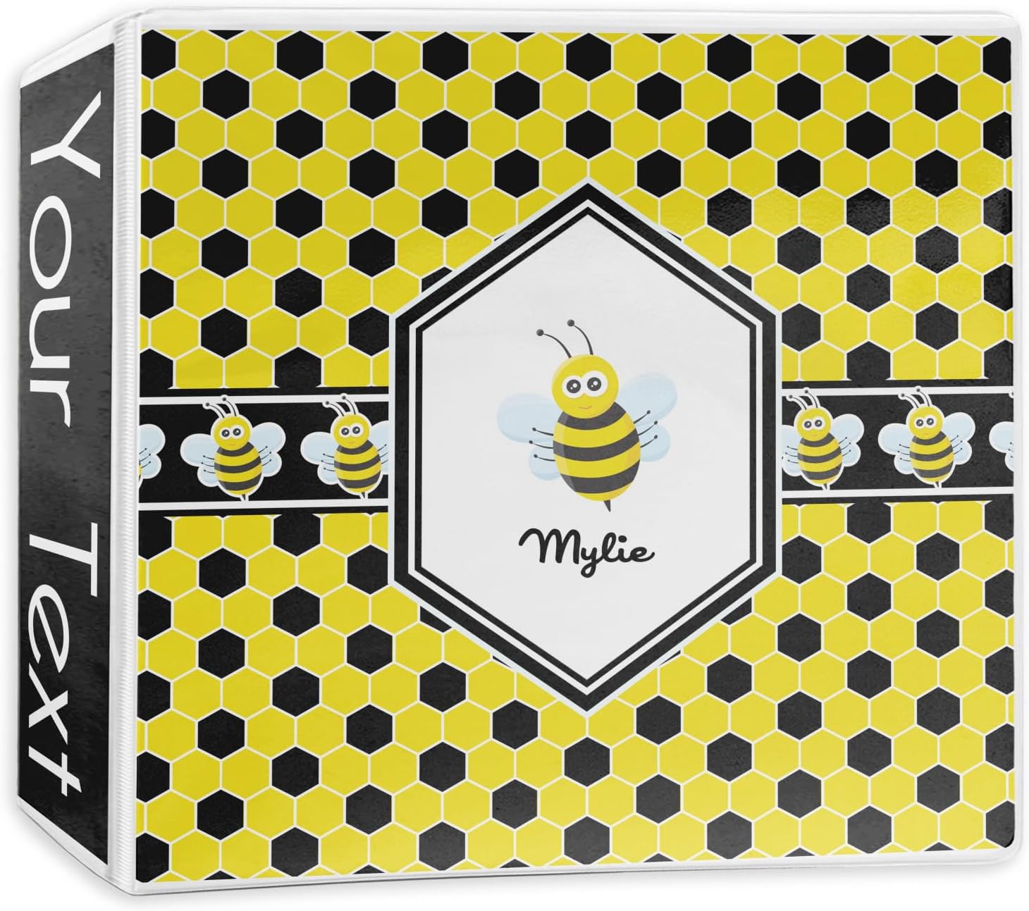 Personalized Honeycomb 3-Ring Binder - 2 inch