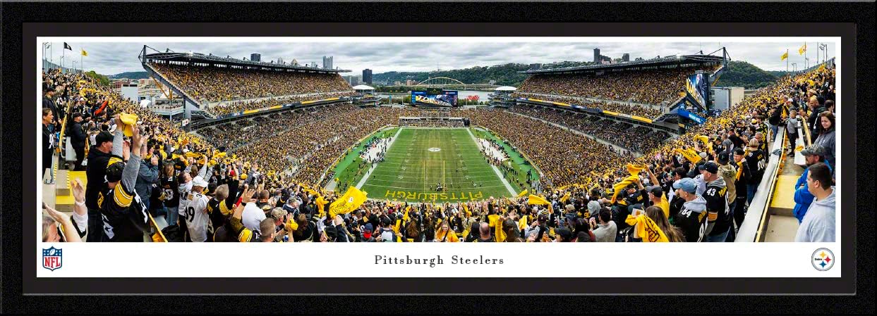 Pittsburgh Steelers, End Zone View - Panoramic NFL Posters and Framed Pictures by Blakeway Panoramas