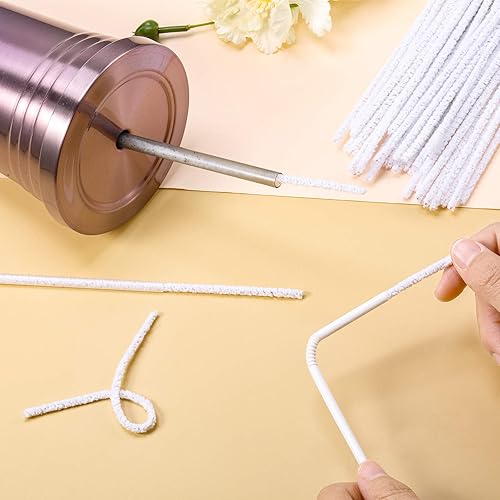 Miniatura 4 de 150 limpiadores de tuberías suaves de 6 pulgadas de largo, tallos largos de felpilla, limpiadores de tuberías trenzables con caja de almacenamiento