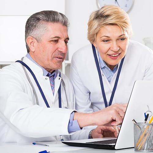 Vista 20 de Marspark Cordones a granel con clip para cuello plano con gancho giratorio para tarjetas de identificación