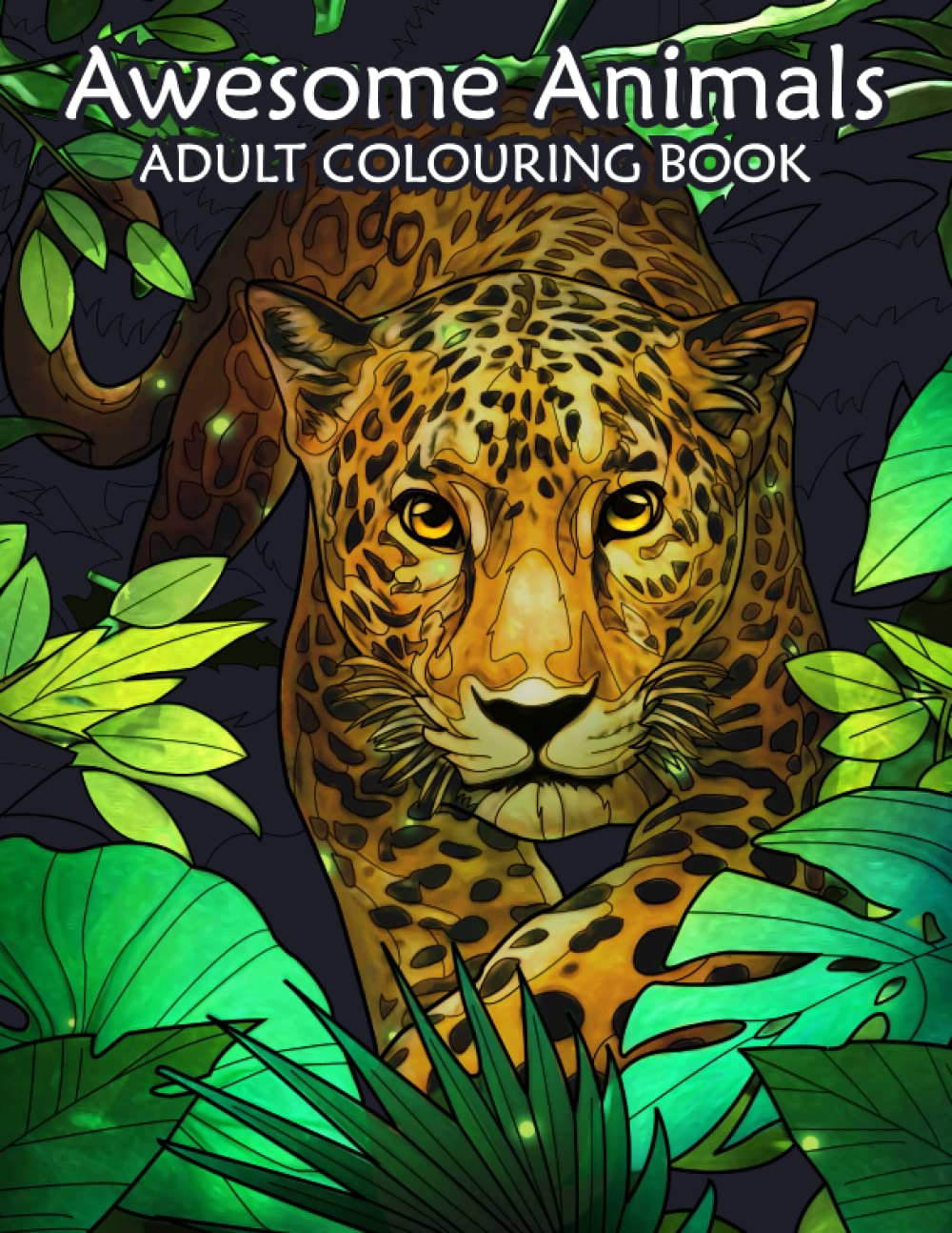 Awesome Animals - Adult Coloring Book | 40 beautiful wild animal scenes | Mindfulness and Anti-Stress Coloring (Anxiety Coloring Book) (Awesome ... | Coloring Books for Adults Relaxation)