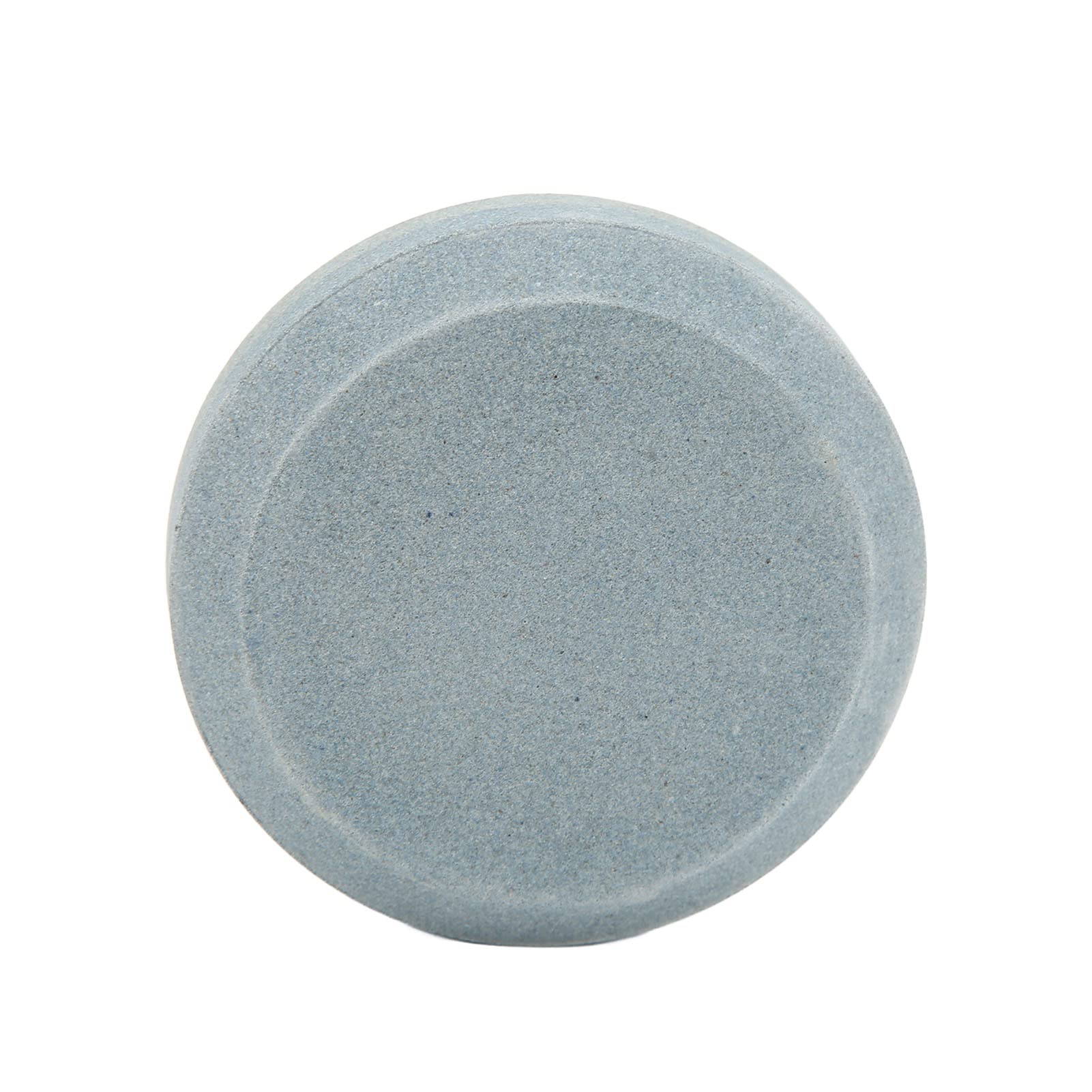 Acouto Afilador de Cuchillos de Doble Grano, Piedra Redonda, Arenisca 240 400, Afilador de Hachas, Compacto, de Fácil Agarre, para Hacha, Cortacésped, Cuchillas, Palas, Herramientas de Jardín, Unisex,