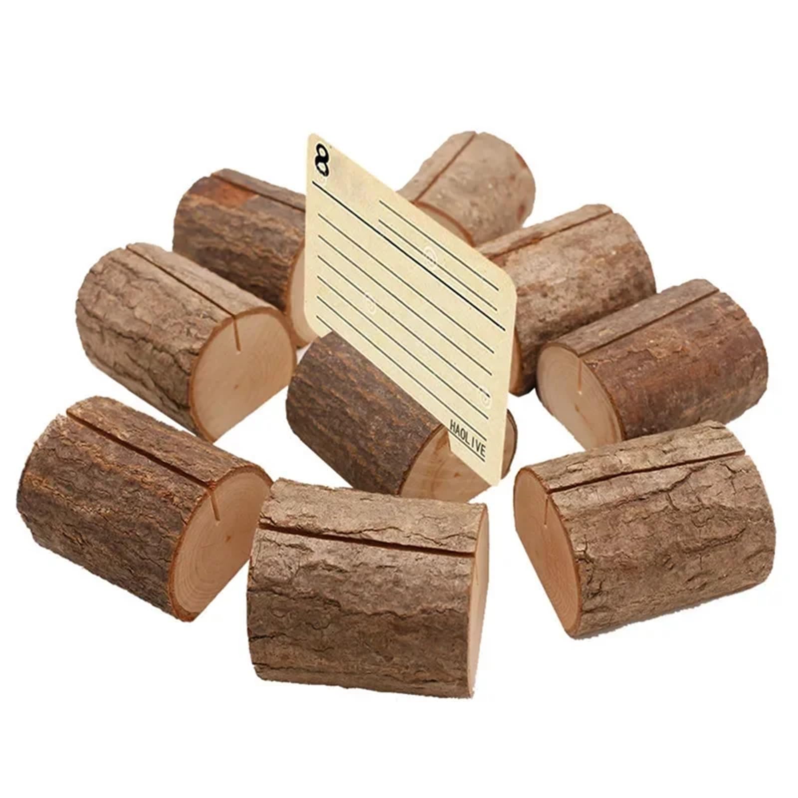 Tischnummernständer aus Holz, für Hochzeiten, 50 Stück