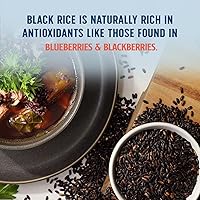 Vista 5 de Lundberg Black Pearl Rice, Regenerative Organic Certified, 6-Pack – Full-Bodied Black Rice, Responsibly Grown in California, 16 Oz Ea