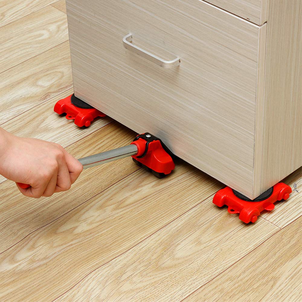 Elevador para muebles con ruedas giratorias de 360° Carga hasta un máximo de 150 kg Rodillo de transporte para muebles