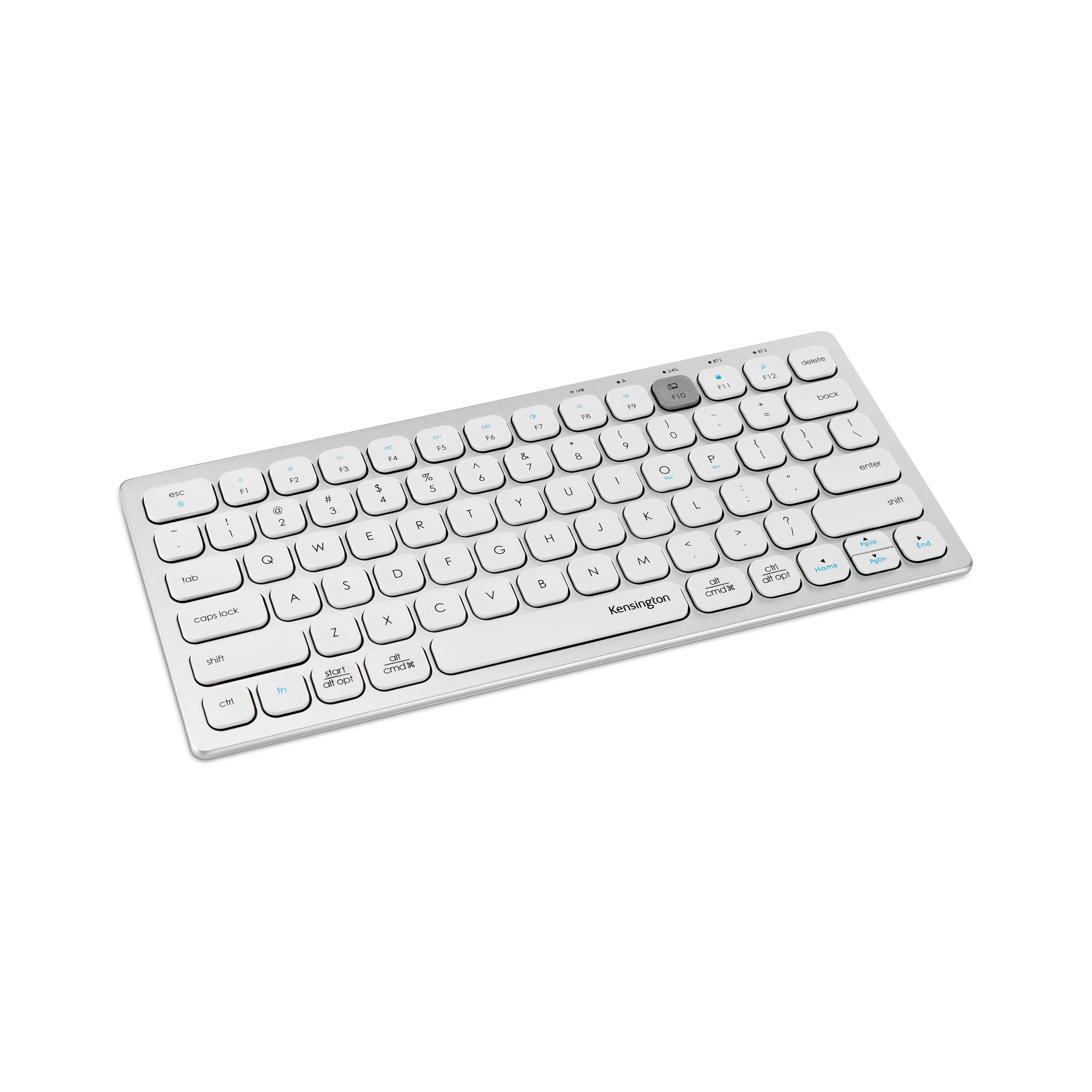 Kensington Multi-Device Dual Wireless Compact Keyboard - White, Arabic English (K75502AB)