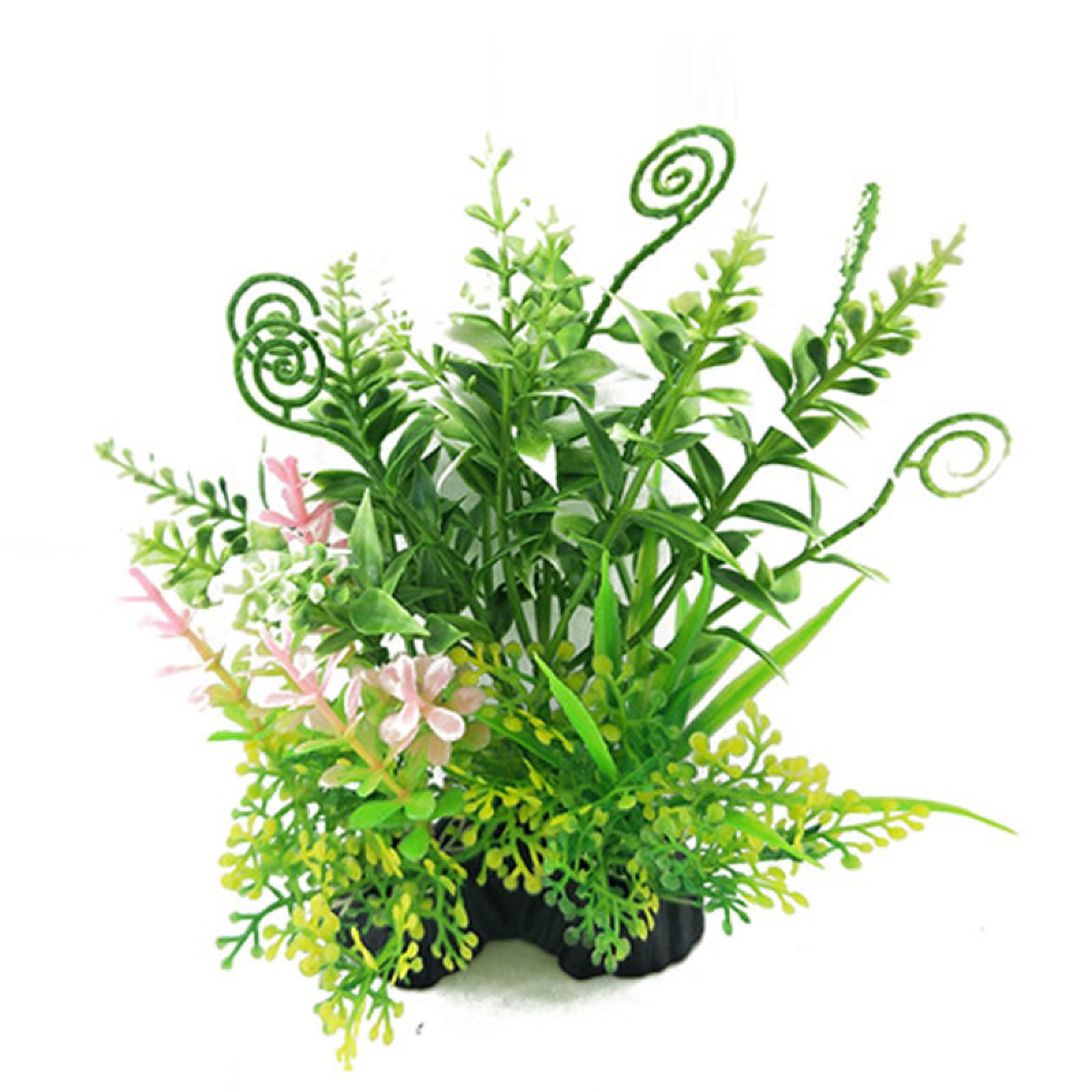 Césped artificial de imitación agua for acuario, decoración subacuática, 3 piezas 02