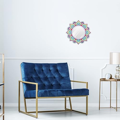 Miniatura 7 de Marsui Kit de espejo de pintura de diamante para adultos principiantes, regalos de cumpleaños, manualidades, decoración de mesa de pared para el