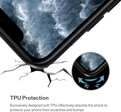 Miniatura 8 de IKPYTREE Funda de silicona a prueba de golpes para iPhone 14, 13, 12, 11 Xs Max XR 8 7 6 Plus 11 Pro mini, con protección de cámara, funda negra