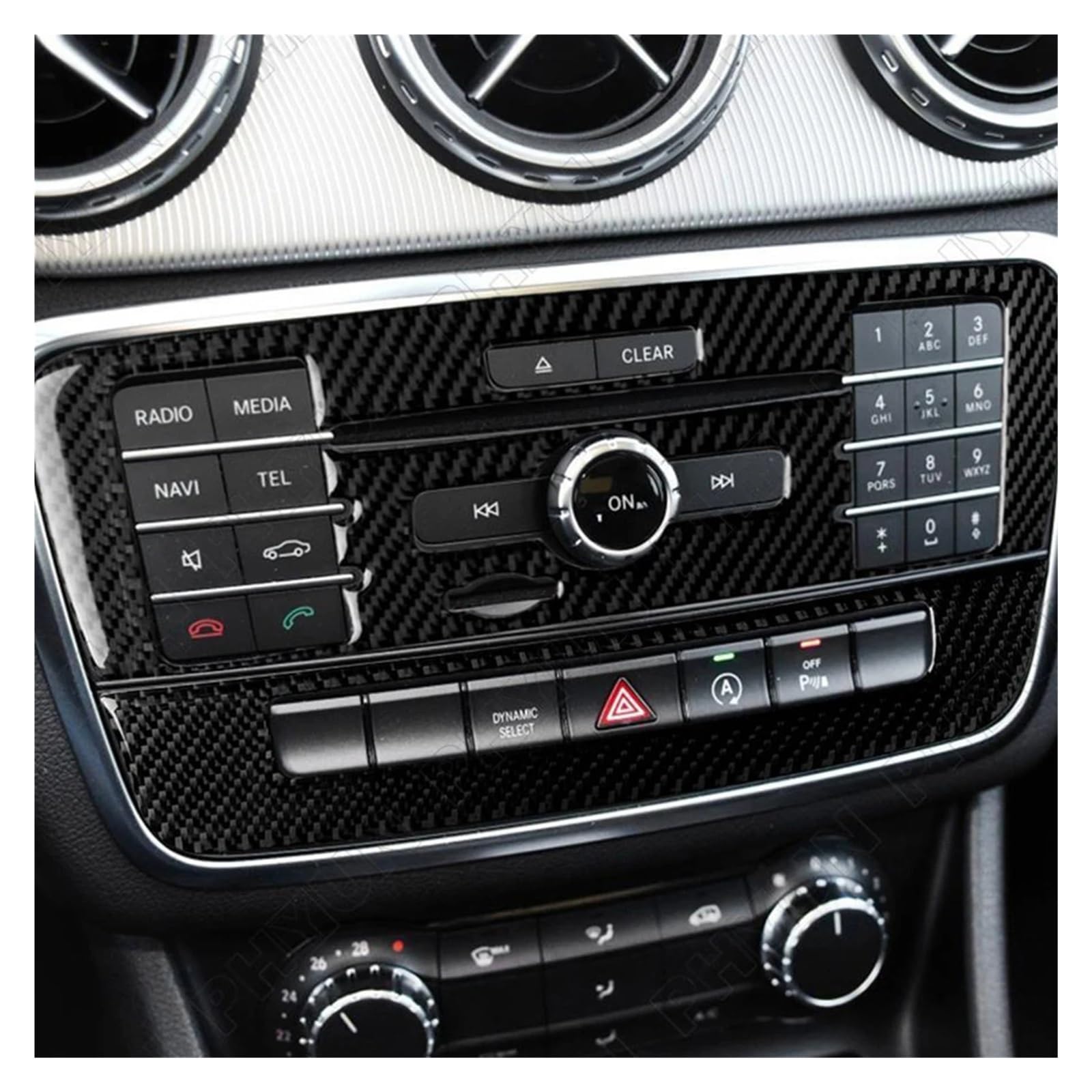 Interior Cover Trim Sticker Car Center Console Panel Frame Cover for Benz for GLA180 for GLA200 for CLA180 for CLA200 for CLA250 2013 2014 2015 2016 2017
