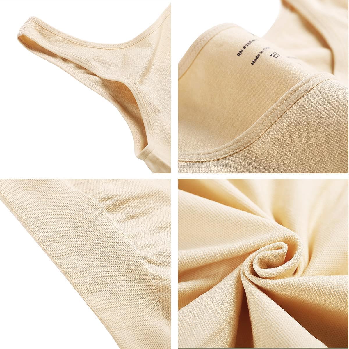 EUYZOU Women Tummy Control Shapewear Tank Tops - Seamless Body Shaper Compression Shirts - Image 5