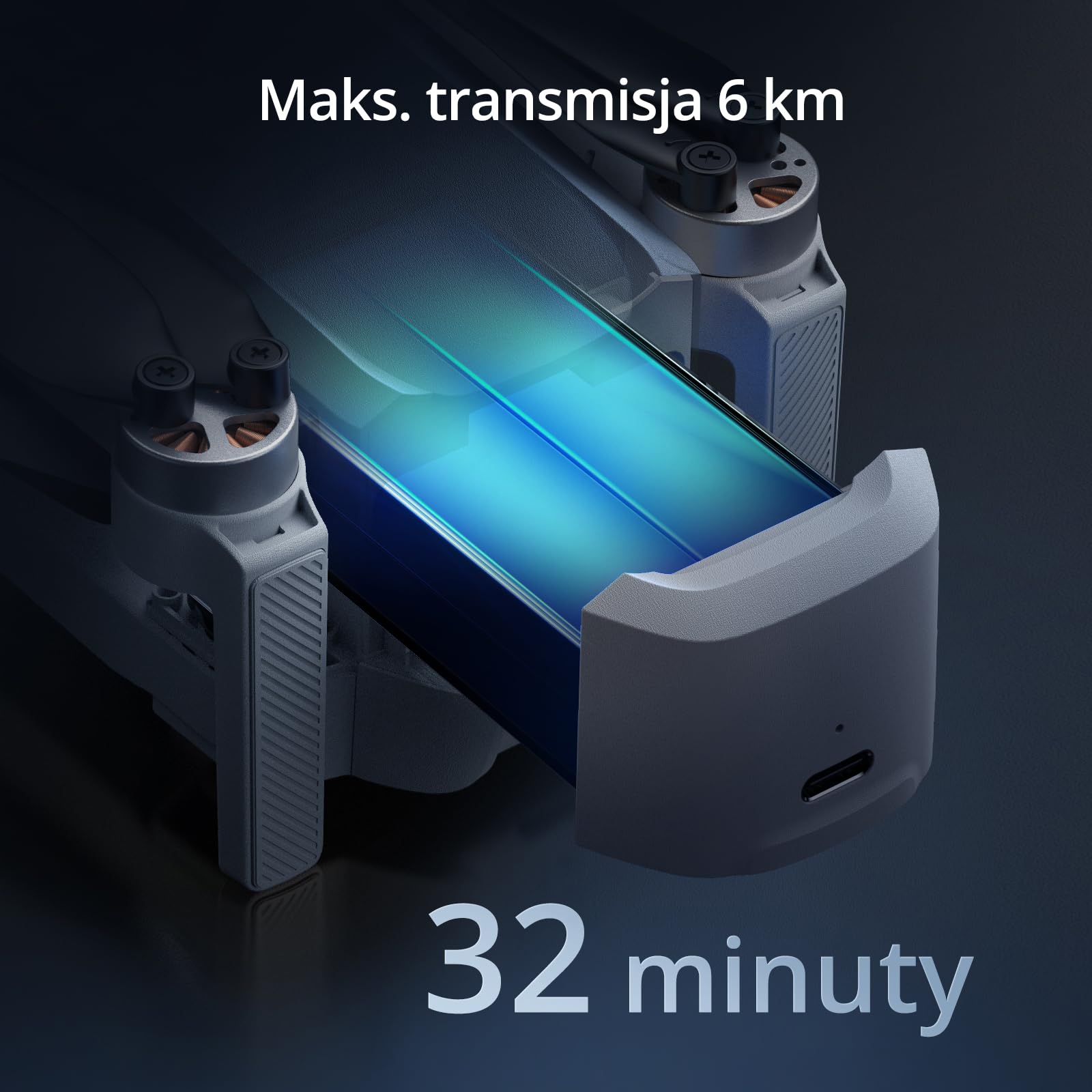 Dron Potensic ATOM 4K GPS z 3-osiowym gimbalem, transmisją 6KM FPV, śledzenie wizualne/QuickShots/, czas lotu 32 min, poniżej 249 g, siła wiatru 5, zdjęcie 12 MP, dla początkujących dorosłych