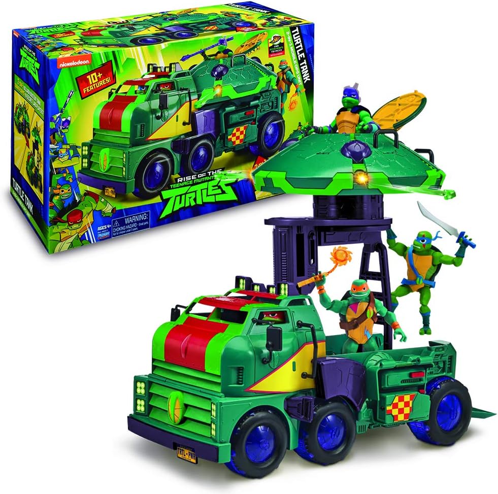 TMNT TUAB6 tortues ninja ROTMNT Turtle Tank Combat Truck, Multicolored