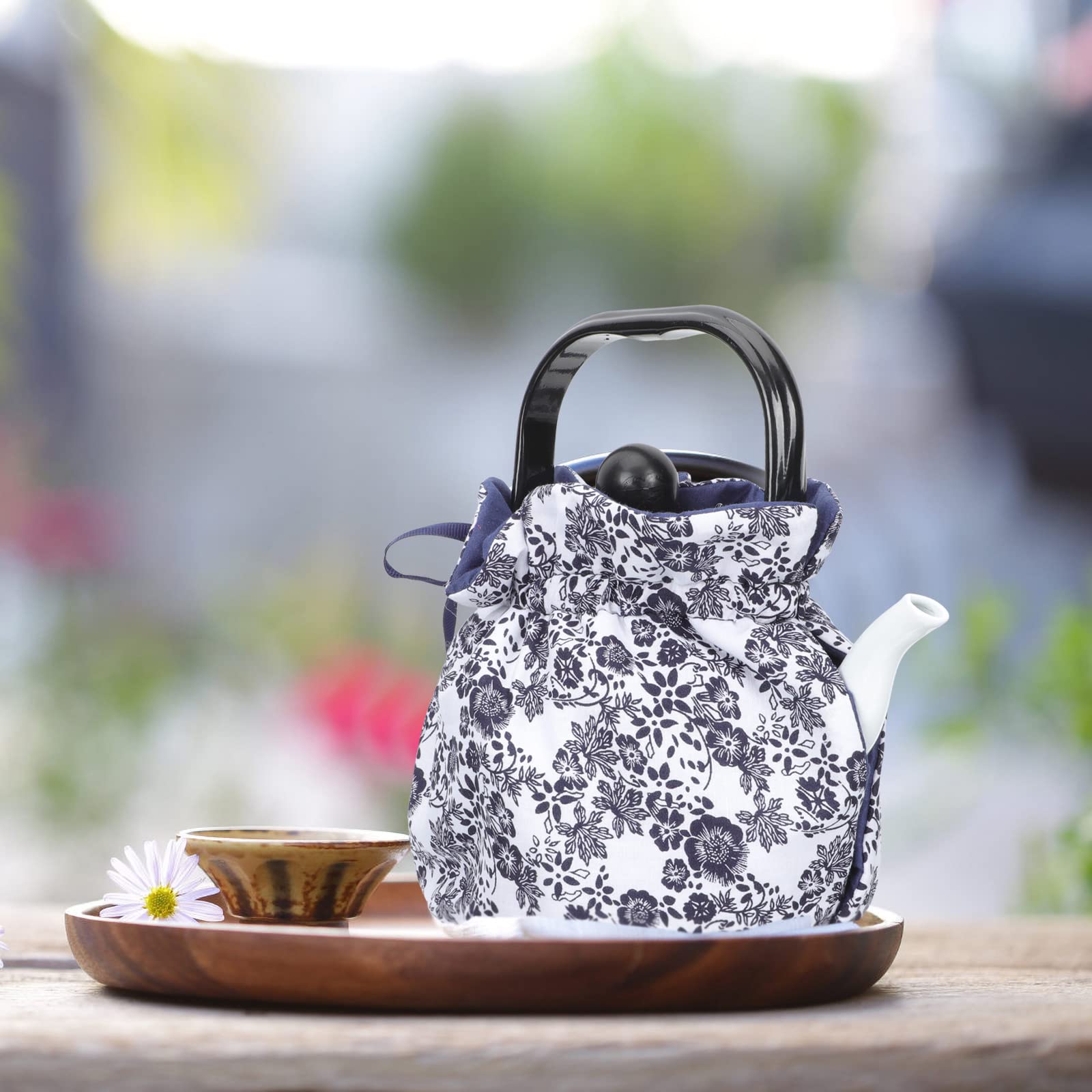 HUGS IDEA Couvre-Théière Coq Tournesol - Housse Protection Poussière & Chaleur - Polyester Doux Et Durable
