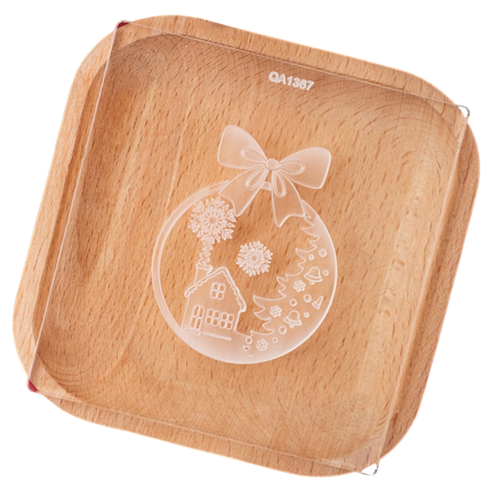 yanwuwa Fondant Cookie Stamp Acrylic Mold for Christmas Themed Holiday Treats Easy to Use Dessert Biscuit Baking Baking Mold