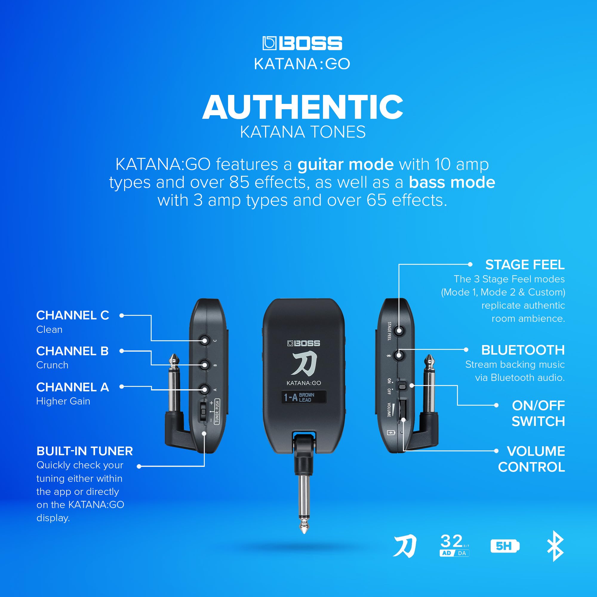 Amazon.com: Boss Katana:Go Mini Guitar Headphone Amp : Musical 