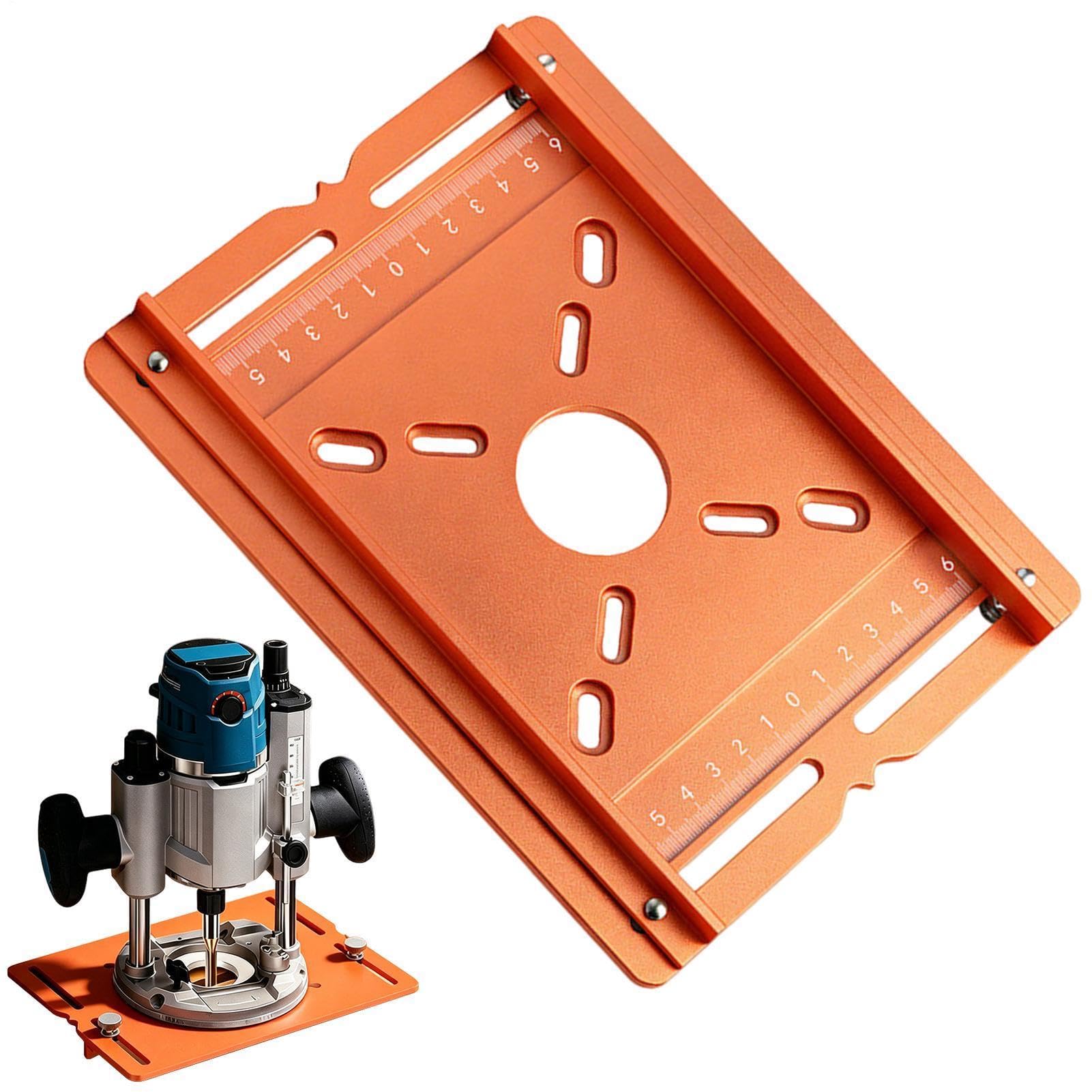 Router Table Insert Plate | Aluminum Accurate Stable Anti-Slip | Router Mounting Plate | For Woodworking Cabinet Engraving Joint